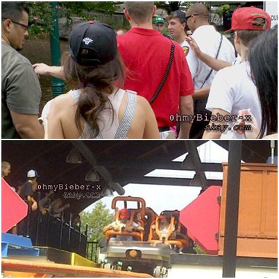 Justin et Selena a Hershey Park