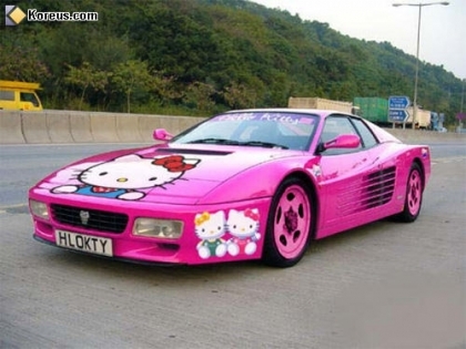 voiture hello kitty