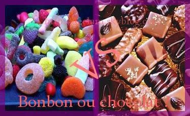 bonbons ou chocolat.??