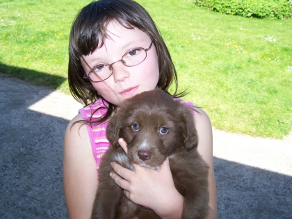 mon chien et moi quand on tait petit