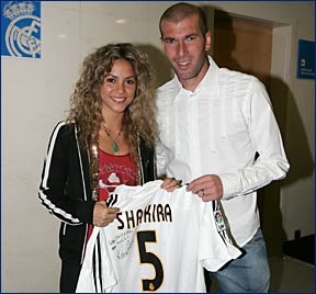 shakira & zidane