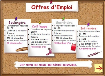 les emploies 