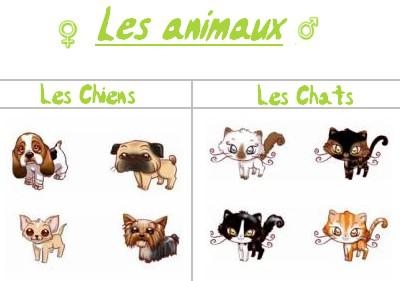 les animaux 