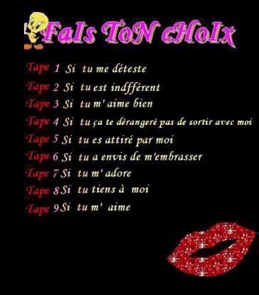 fais ton choix.............