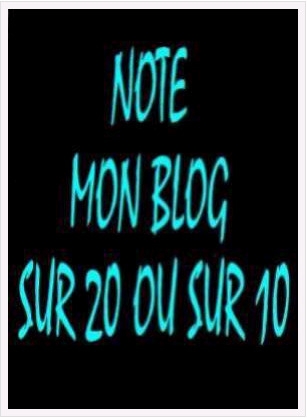 note mon blog ......