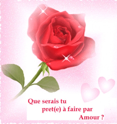 Que serais tu prete a faire par amour? ? ? ? ? ? ?