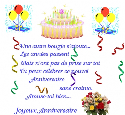 bonne anniversaire ! ! ! ! ! ! ! 