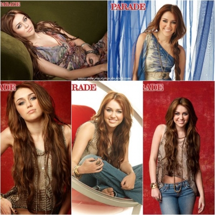 p'tit photoshoot de miley cyrus pour le mag' parade