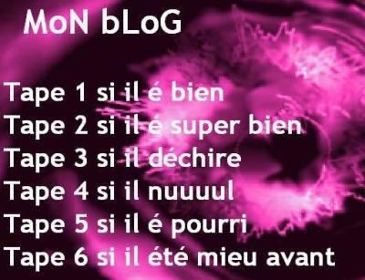 Note mon blog soi sincere!