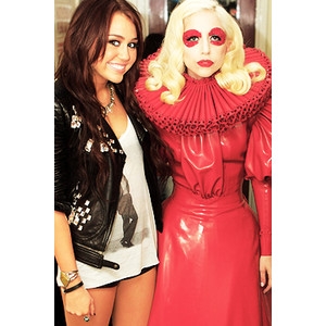 Miley Cyrus et Lady Gaga