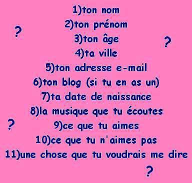 Questionnaire !!